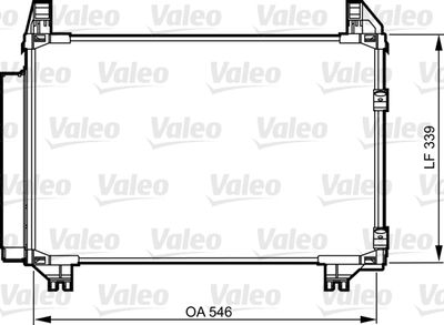 VALEO 814223 Радіатор кондиціонера для TOYOTA (Тойота)