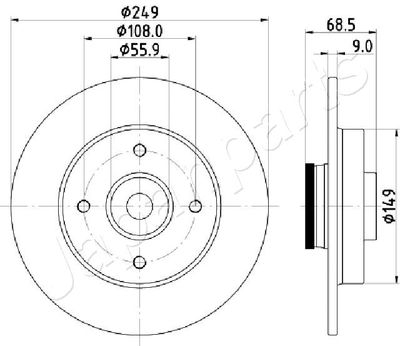 DISC FRANA JAPANPARTS DP0618 1