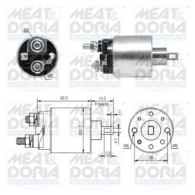 Solenoid Switch, starter 46292