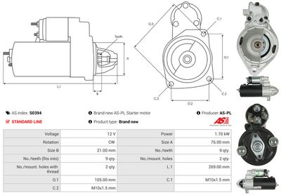 STARTER AS-PL S0394 4