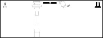 Комплект проводов зажигания LEMARK HOES1047 для MITSUBISHI COLT