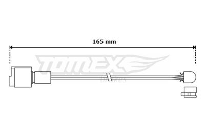 Сигнализатор, износ тормозных колодок TOMEX Brakes TX 30-95 для BMW 2500-3.3