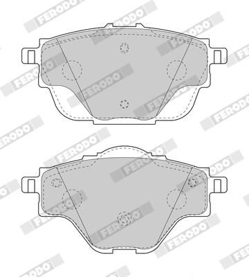 BREMSBELAGSATZ SCHEIBENBREMSE FERODO FDB4766 1