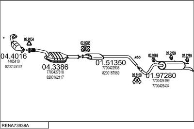 SISTEM DE ESAPAMENT MTS RENA73938A138751