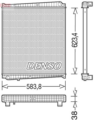 Радиатор, охлаждение двигателя DENSO DRM23047 для RENAULT TRUCKS MASCOTT
