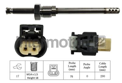 Sensor, exhaust gas temperature Intermotor 27274