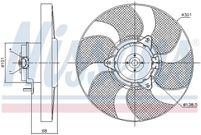 VENTILATOR RADIATOR NISSENS 85900 5