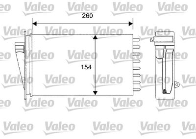 VALEO 812194 Радиатор печки  для FIAT COUPE (Фиат Коупе)