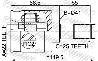 Joint Kit, drive shaft 1211-ELN