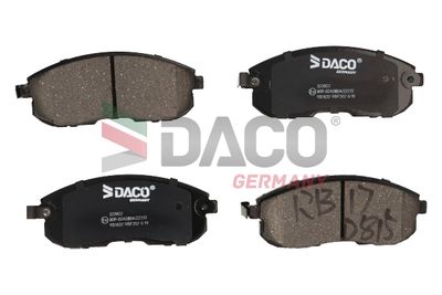 Комплект тормозных колодок, дисковый тормоз DACO Germany 322602 для NISSAN CEFIRO