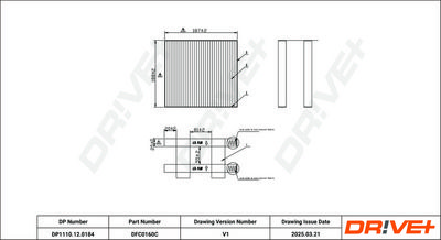 FILTER INNENRAUMLUFT DR!VE+ DP1110120184 0