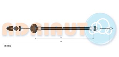 въжен механизъм, задействане на съединителя ADRIAUTO 41.0176