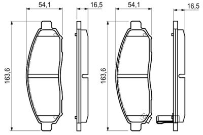 Brake Pad Set, disc brake 0 986 494 151