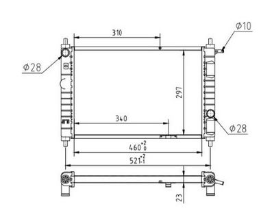 Radiator, racire motor MTR 13054368