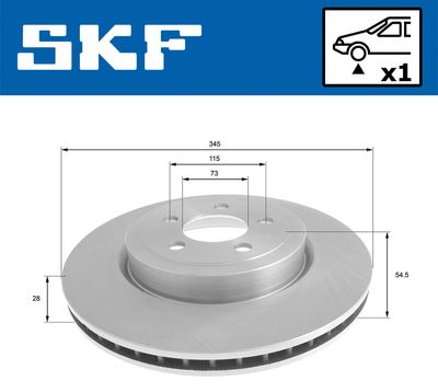 BREMSSCHEIBE SKF VKBD80553V1 1