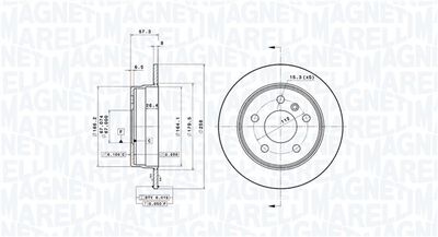 BREMSSCHEIBE MAGNETI MARELLI 360406007801