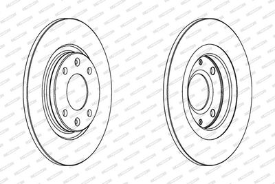 BREMSSCHEIBE FERODO DDF051 1