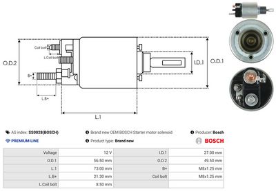 SOLENOID ELECTROMOTOR AS-PL SS0028BOSCH 3