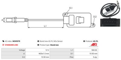 SENZOR NOX INJECTIE ADITIV AS-PL NOX9570 2