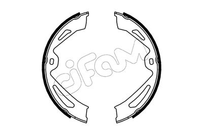 Zestaw szczęk hamulcowych, hamulec postojowy CIFAM 153-726