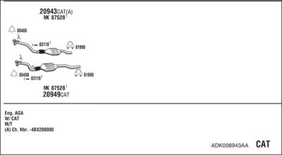 SISTEM DE ESAPAMENT WALKER ADK008943AA