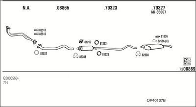 SISTEM DE ESAPAMENT WALKER OP40107B
