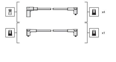 Комплект проводов зажигания MAGNETI MARELLI 941318111028 для ROVER MINI