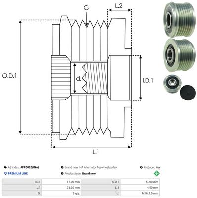 SISTEM ROATA LIBERA GENERATOR AS-PL AFP0020INA 3