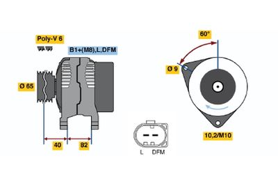 Alternator 0 124 615 007