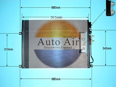 Condenser, air conditioning Auto Air Gloucester 16-1353