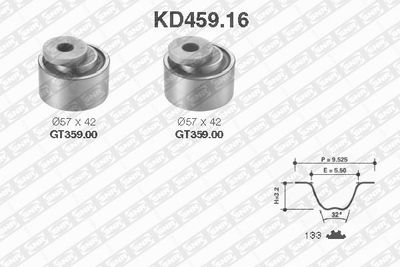 KD45916 SNR Комплект ремня ГРМ