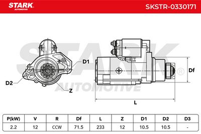 стартер STARK SKSTR-0330171