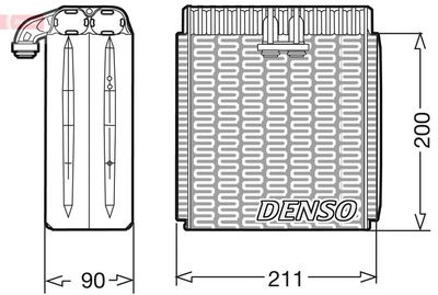 DENSO DEV12001 Випарник для IVECO (Ивеко)