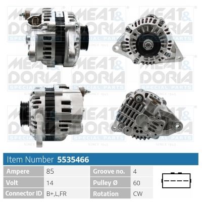 Генератор MEAT & DORIA 5535466 для MITSUBISHI COLT