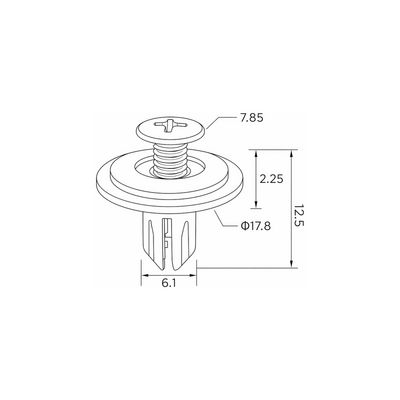 Clips, side-/beskyttelseslister EINPARTS EPCRC338