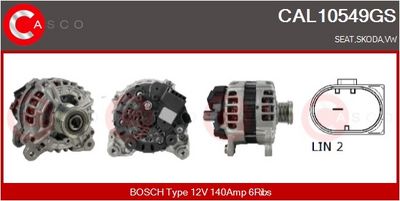 generátor CASCO CAL10549GS