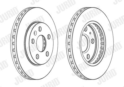 BREMSSCHEIBE JURID 562460JC 1