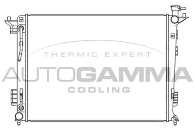 Радиатор, охлаждение двигателя AUTOGAMMA 105795 для HYUNDAI ix35