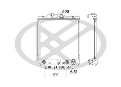 Radiator, racire motor Koyorad PL080293T