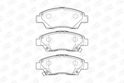 BREMSBELAGSATZ SCHEIBENBREMSE CHAMPION 572637CH 1