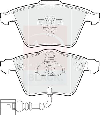APEC Brake Pad Set, disc brake PAD1452B