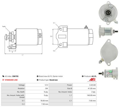 STARTER AS-PL S9675S 4