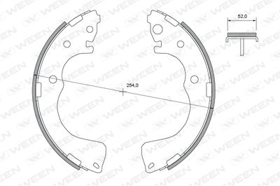 Комплект тормозных колодок WEEN 152-2346 для MAZDA MPV