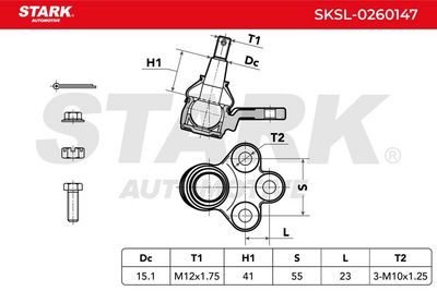 Шарнири STARK SKSL-0260147