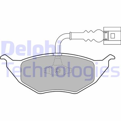 Комплект тормозных колодок, дисковый тормоз DELPHI LP1736 для VW LUPO