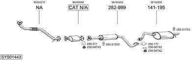 Изпускателна система BOSAL SYS01443