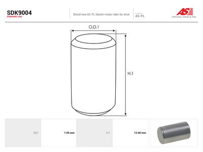 AS-PL - Opravná sada, štartér , SDK9004