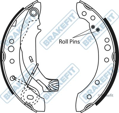 APEC Brake Shoe Set BSH1029
