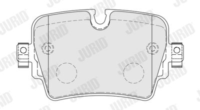 Комплект тормозных колодок, дисковый тормоз JURID 574000J для JAGUAR F-TYPE