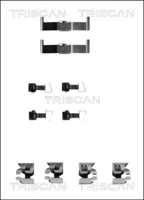 Комплектующие, колодки дискового тормоза TRISCAN 8105 131159 для TOYOTA TERCEL